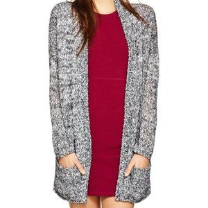 COZY TALULA LENOX GRAY & WHITE CARDIGAN